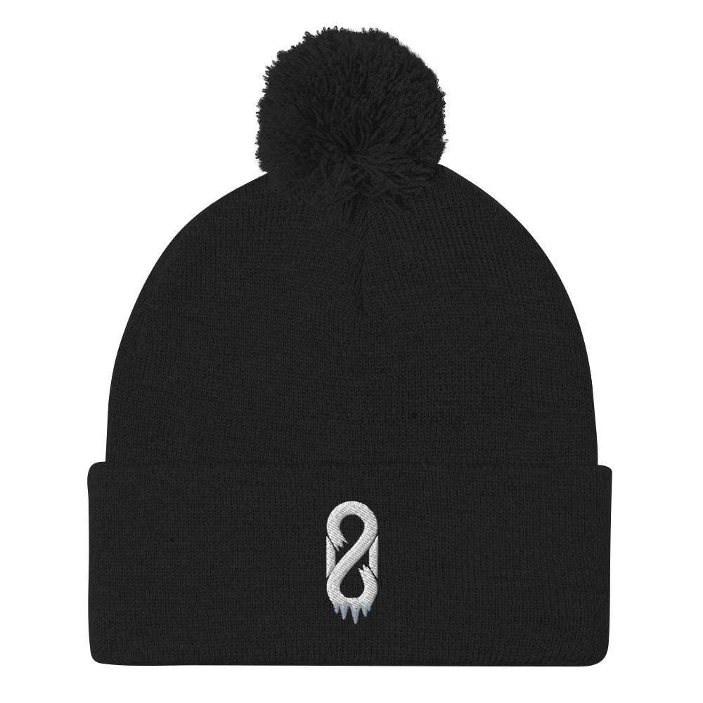 pom-pom-knit-cap-black-front-692394b36d5b7.jpg Pom-Pom Beanie - Image 1