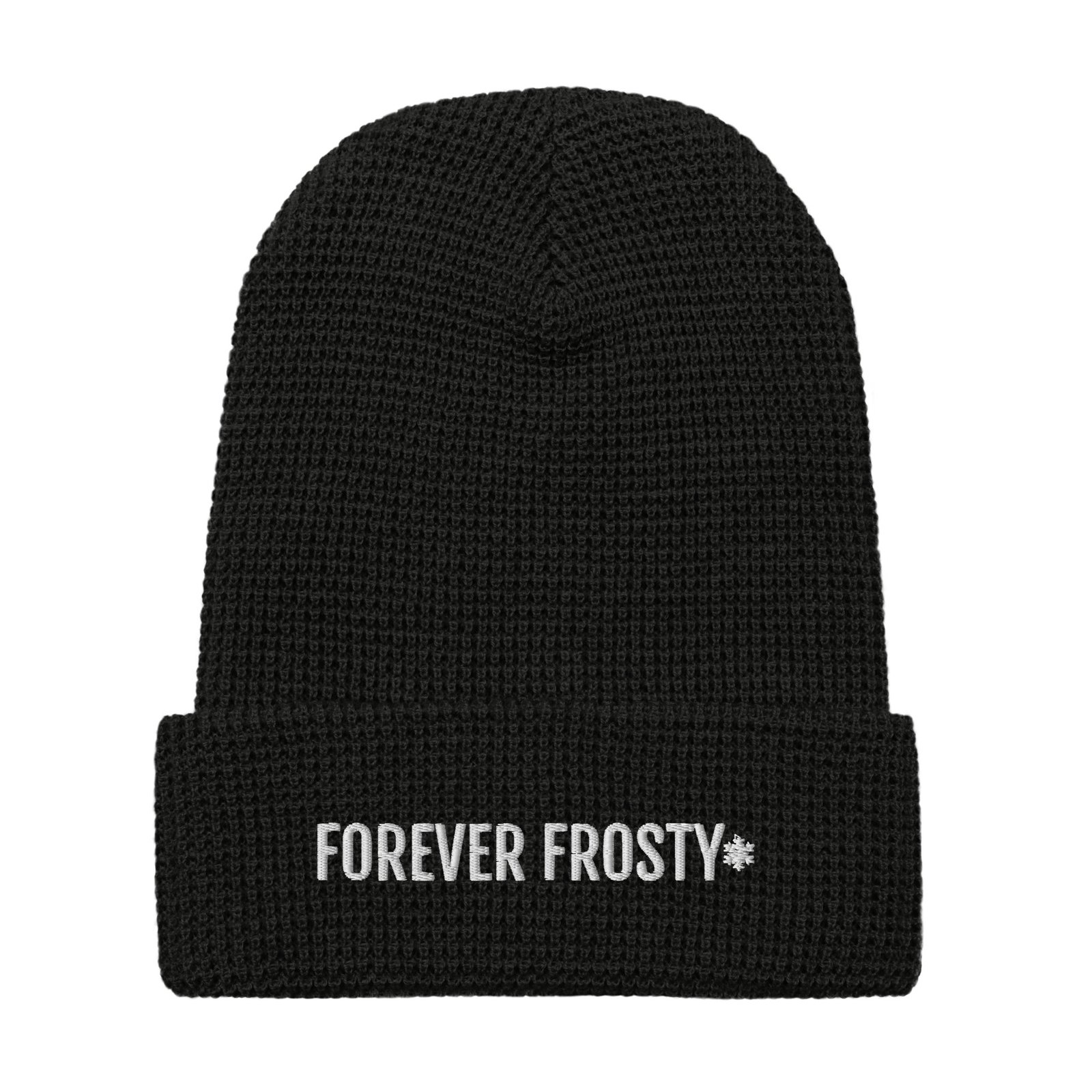 waffle-beanie-black-front-692392b1e7b4b.jpg Waffle beanie - Image 1