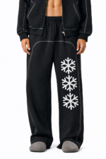 Contrast-Stitched Fleece Sweatpants - Image 2