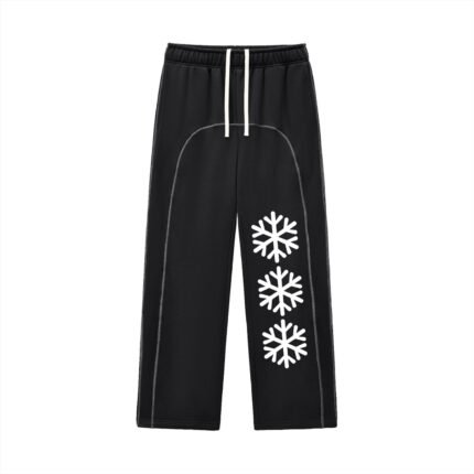 Contrast-Stitched Fleece Sweatpants
