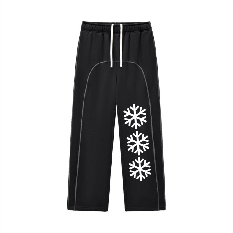 Contrast-Stitched Fleece Sweatpants