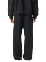 Contrast-Stitched Fleece Sweatpants - Image 4